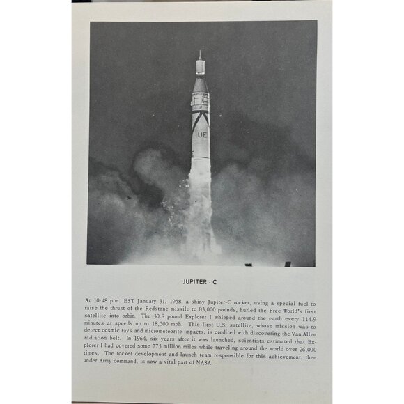 Vtg 1960's NASA Booklet "United States Launch Vehicles For Peaceful Exploration - Picture 3 of 6